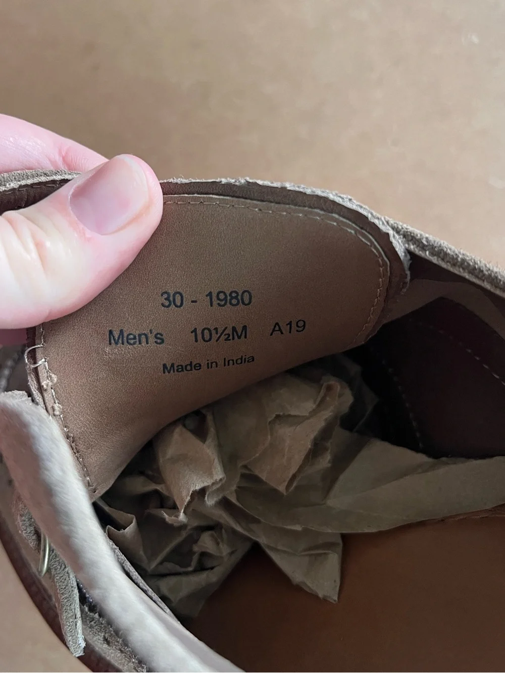Trask Dress Shoes Mens Size 10.5 Taupe Suede Double Monk Strap Wingtip